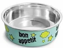 Миска Триол металлическая на резинке "Bon Appetit", 0,25л