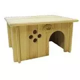 Домик для кроликов Иванко И-607 деревянный 34*34*18 см
