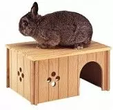 Домик для кроликов Ферпласт SIN 4647 большой 37*27,5*20 см