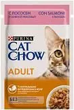Влажный корм для взрослых кошек Cat Chow с лососем и зелёной фасолью в желе 85 г