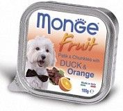 Консервы для собак Monge Dog Fruit утка/апельсин 100 г