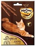 Лакомые палочки для кошек Мнямс Деликатес форель 9 см 3 шт.*4 г