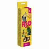 Лакомство для средних попугаев Рио, палочки с тропическими фруктами, 75гр*2шт