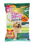 Полотенце шампуневое для собак крупных пород Japan Premium Pet для купания без воды 15 шт.