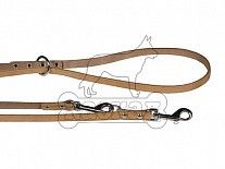 Поводок для собак Каскад кожаный переменной длины 15 мм*1,15-1,85 см