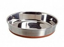 Миска металлическая для собак Camon С043/2 с прорезиненным дном 300 мл