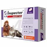 Таблетки для кошек и собак (8-16 кг) Inspector Quadro Tabs против глистов и клещей