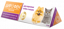Антигельминтное средство для взрослых собак и кошек Apicenna Дирофен паста 60 10мл