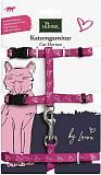 Шлейка для кошек и собак Hunter by Laura нейлон розовая 